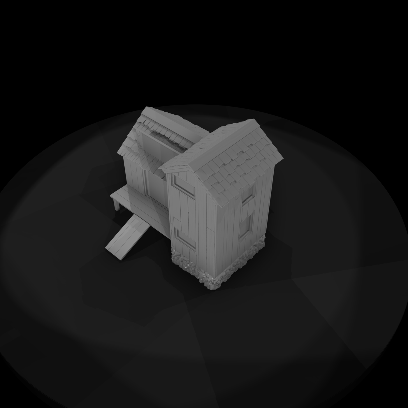 Victorian Wooden Workshop Shell