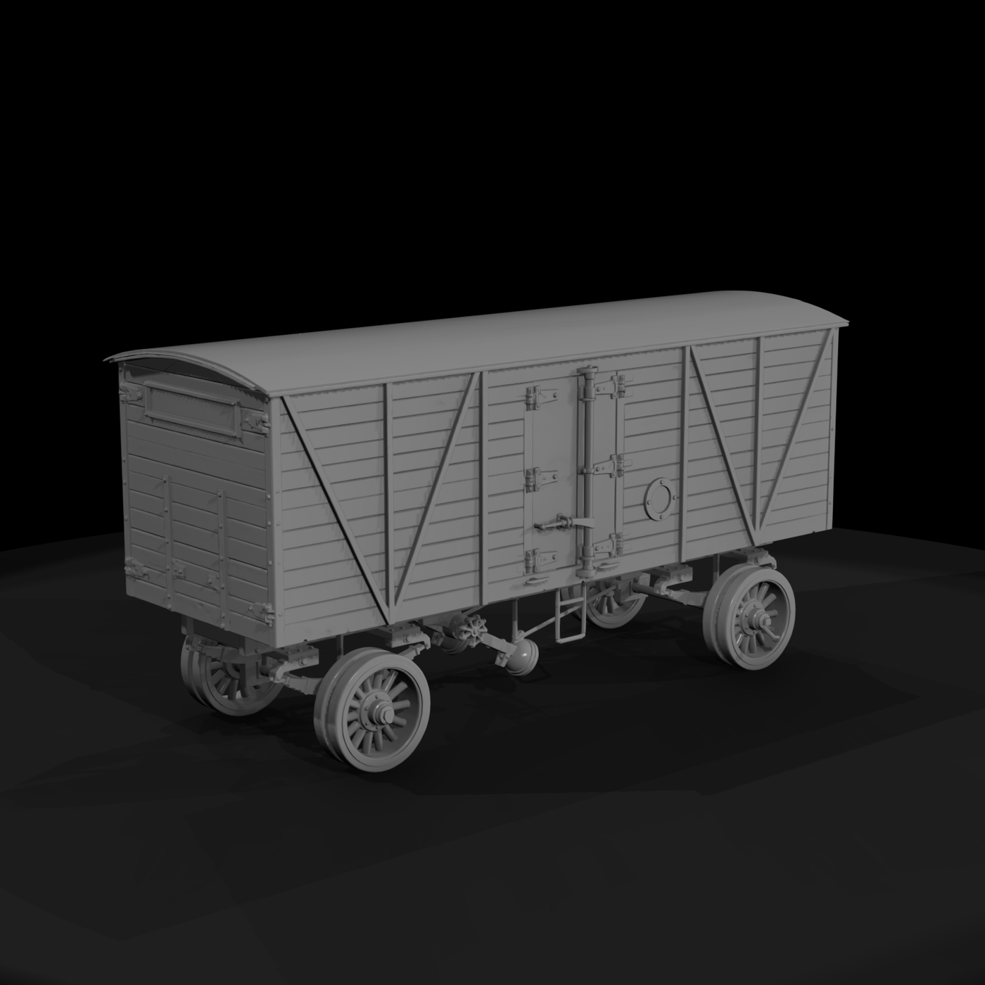 Morris 1910s Refrigerated Truck Cargo Box
