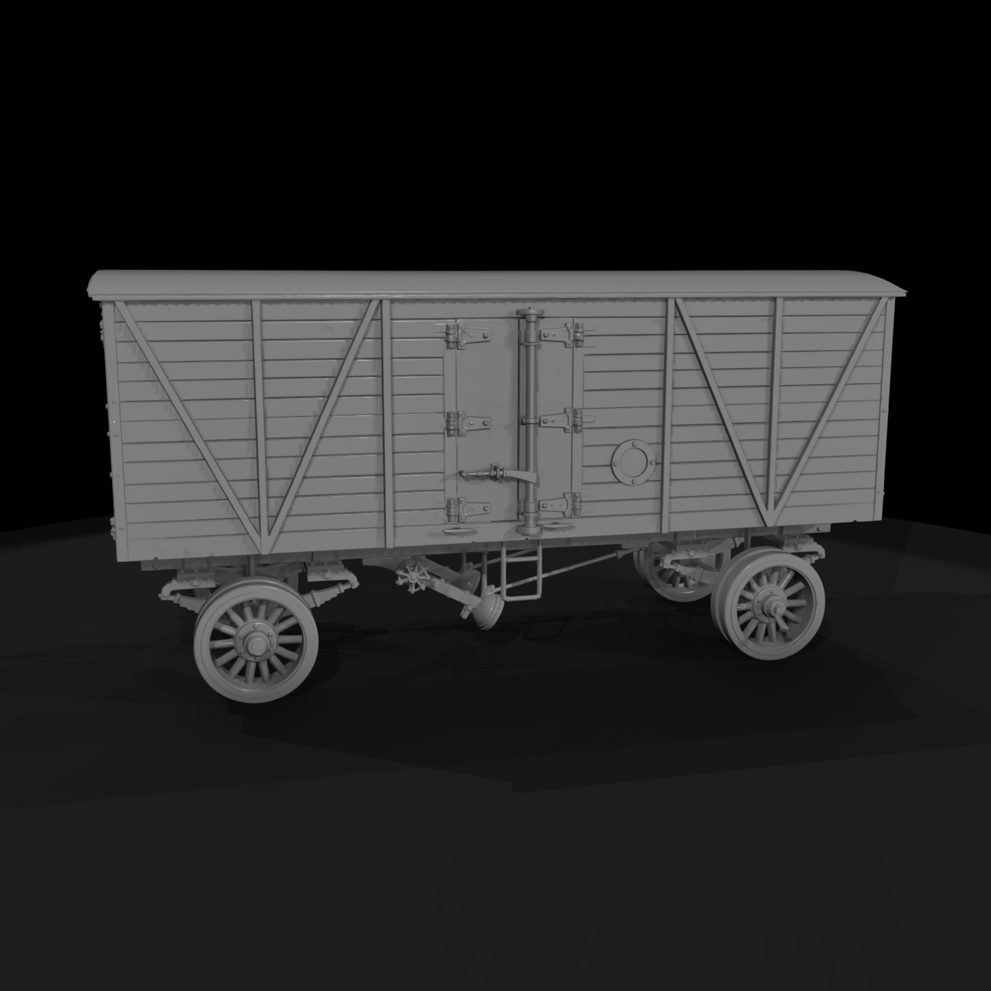 Morris 1910s Refrigerated Truck Cargo Box