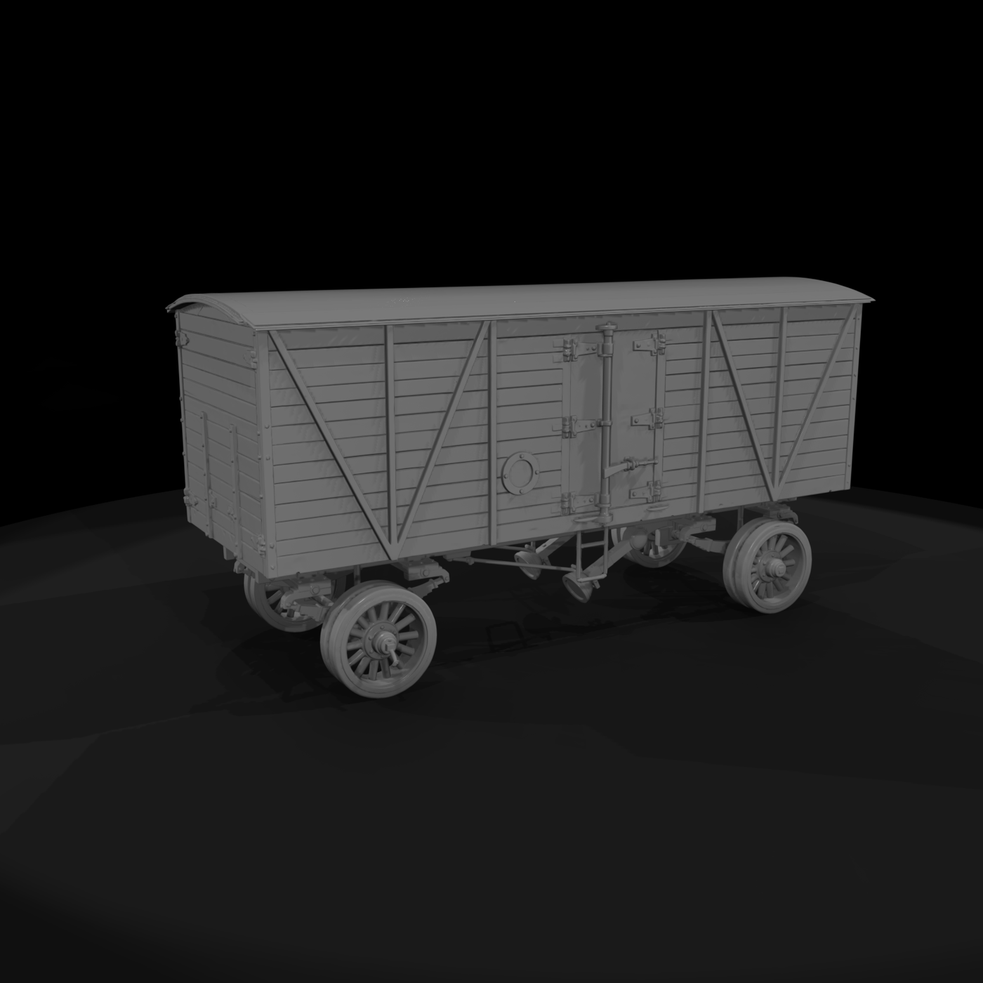Morris 1910s Refrigerated Truck Cargo Box