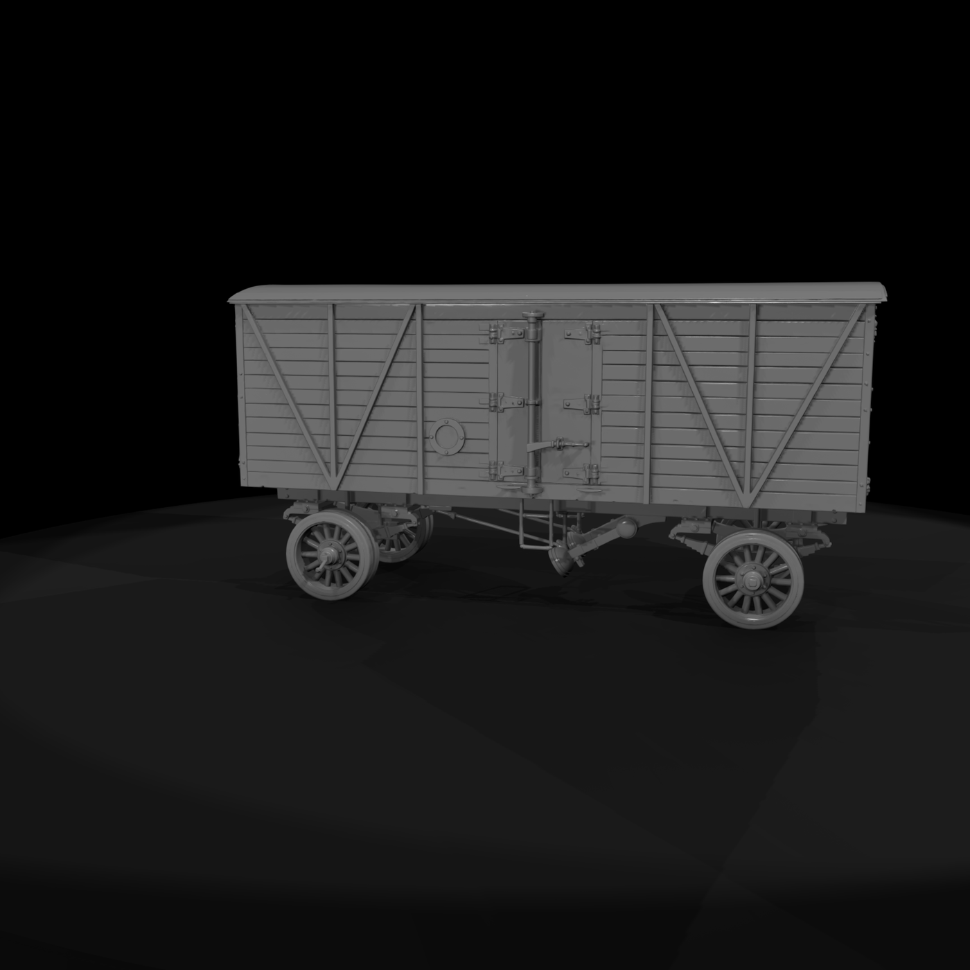 Morris 1910s Refrigerated Truck Cargo Box