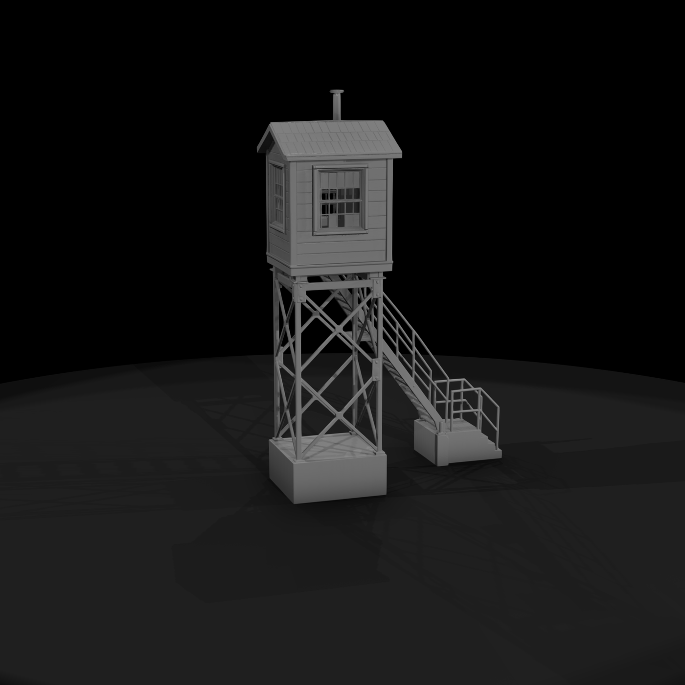Elevated Guard Hut Watch Tower