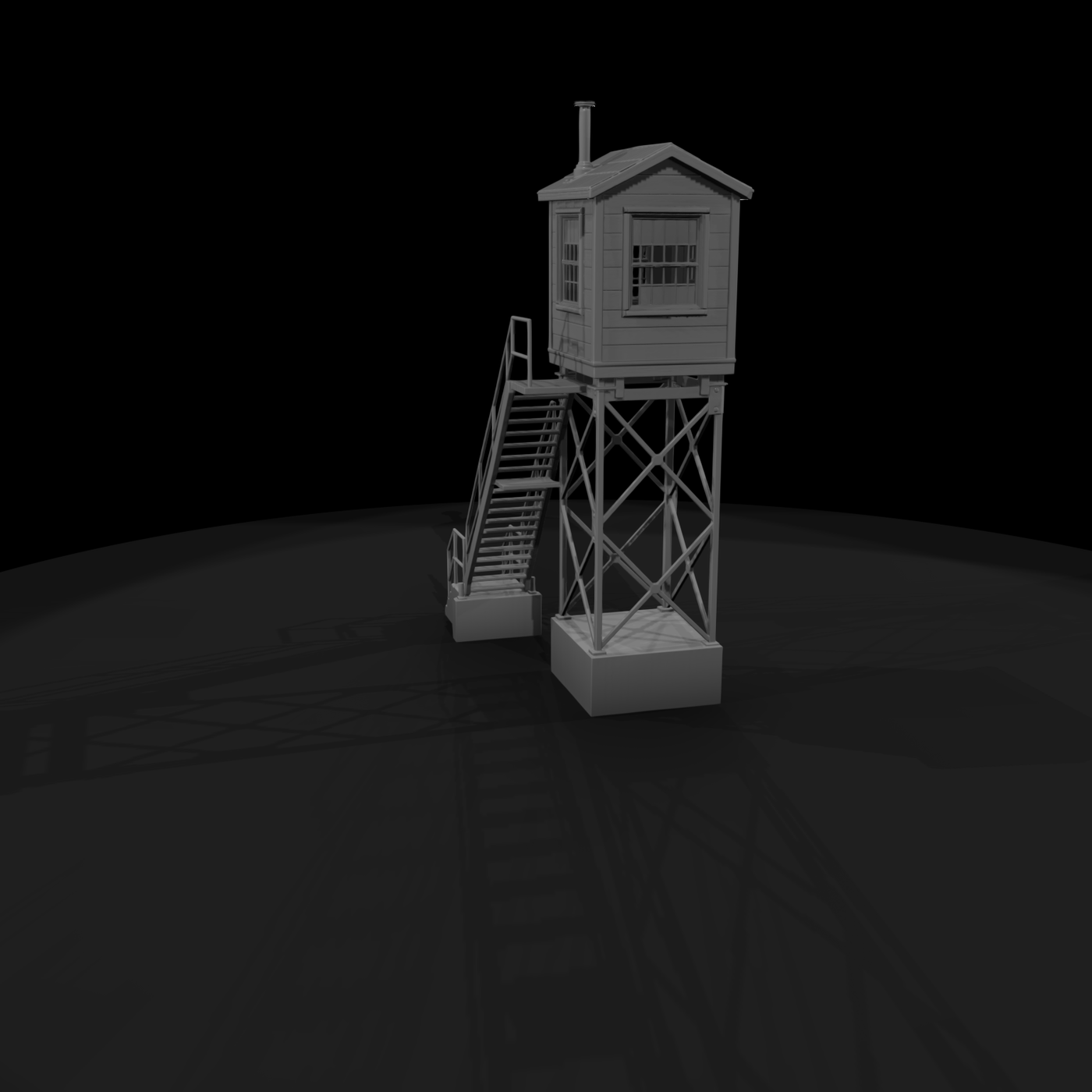 Elevated Guard Hut Watch Tower