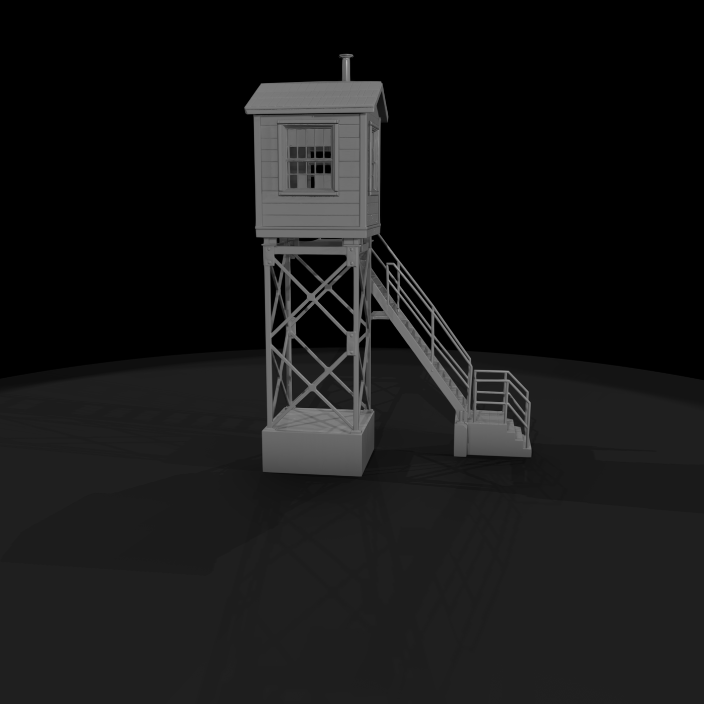 Elevated Guard Hut Watch Tower