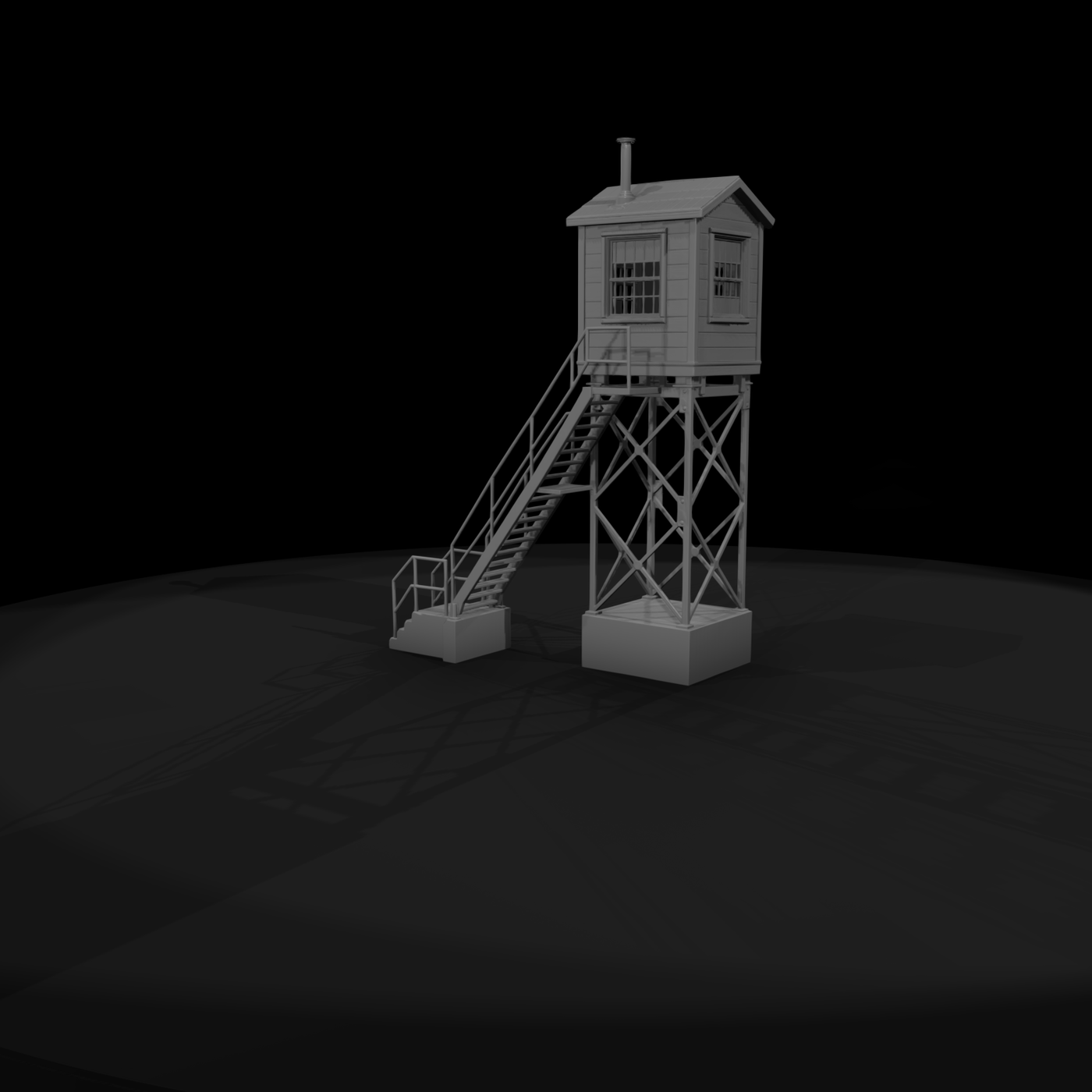 Elevated Guard Hut Watch Tower