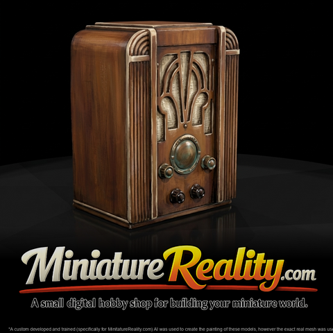 1930s Wooden Tabletop Radio