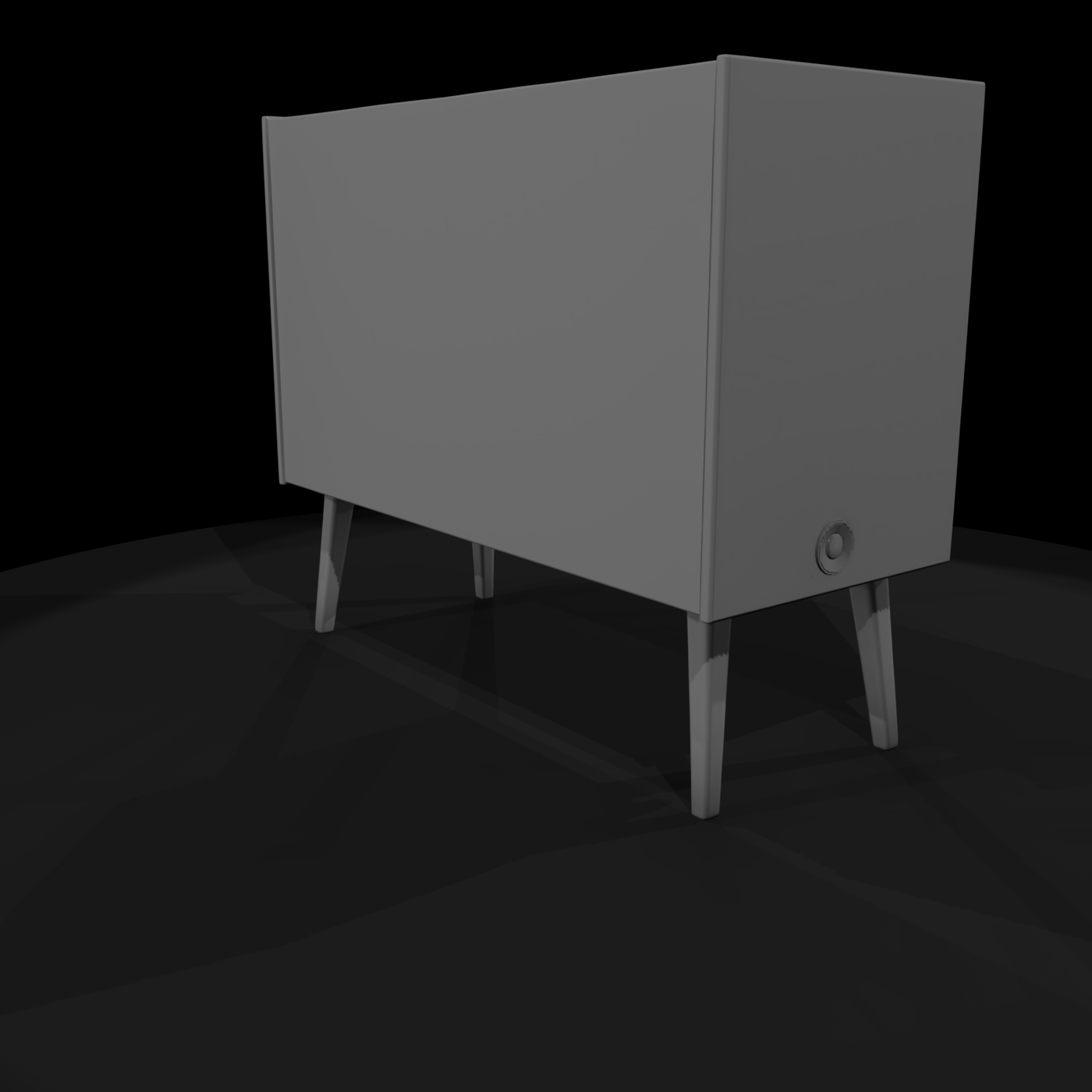 Mid-Century TV Console Prop