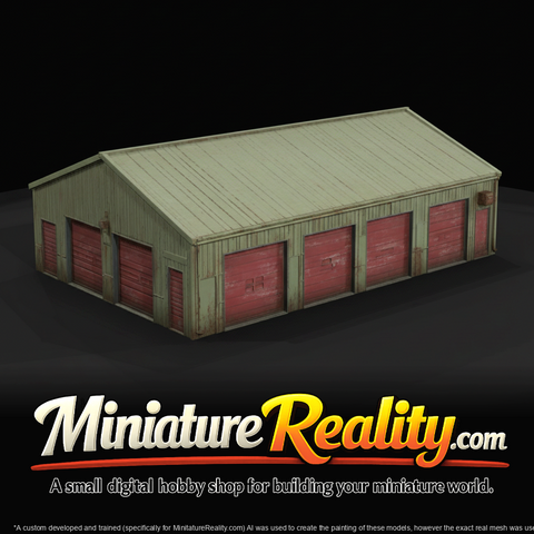 multi-bay industrial garage / storage building