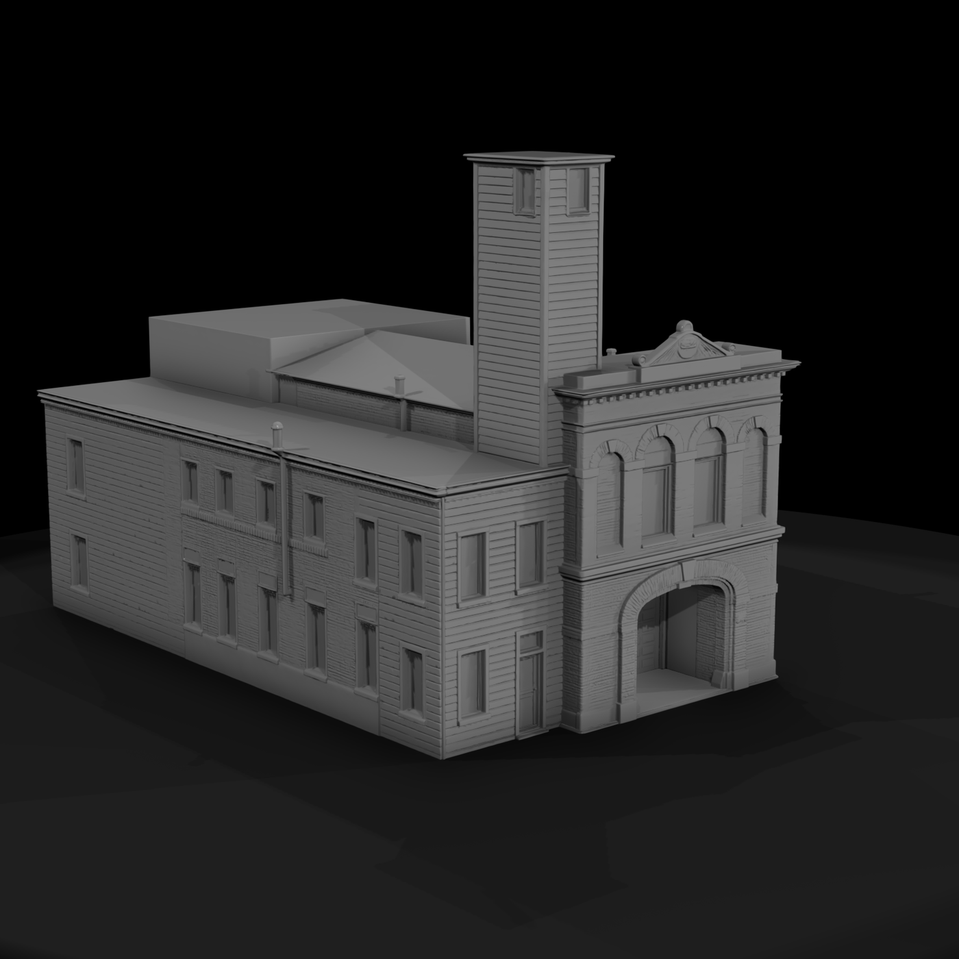 Victorian Industrial Corner Facade