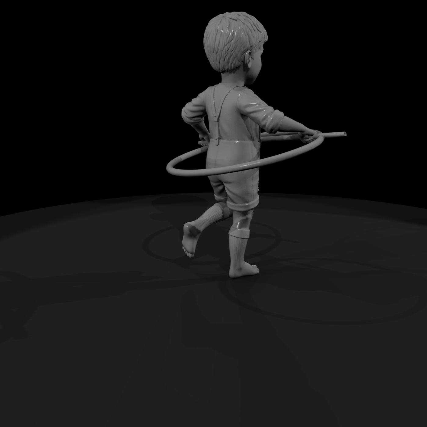 Victorian Boy with Hoop