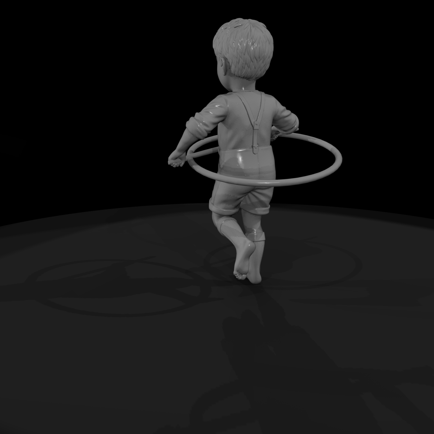 Victorian Boy with Hoop