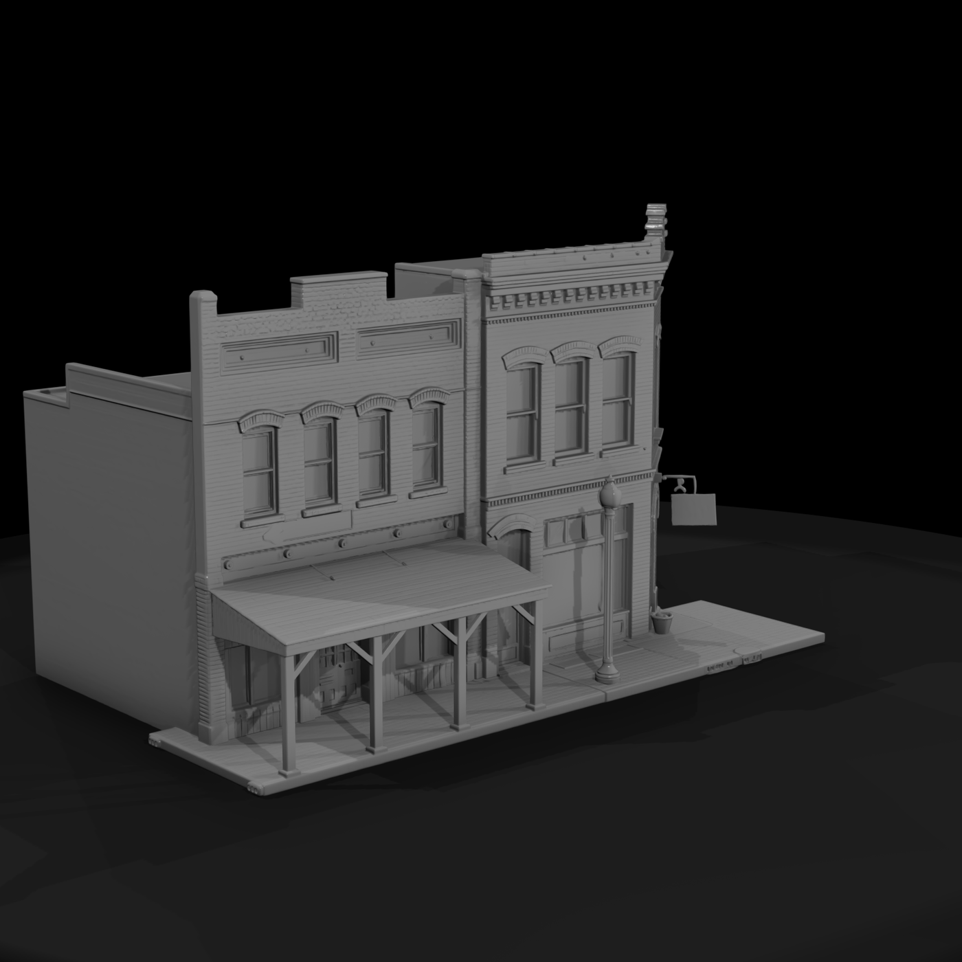Edwardian Brick Storefront Facade