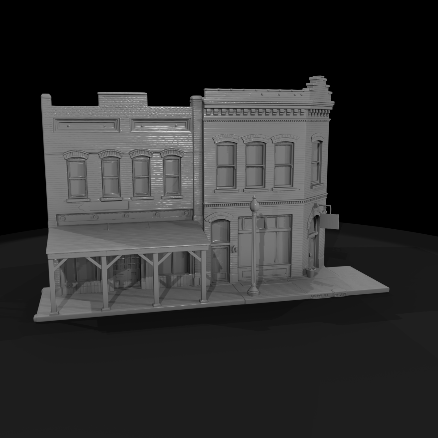 Edwardian Brick Storefront Facade
