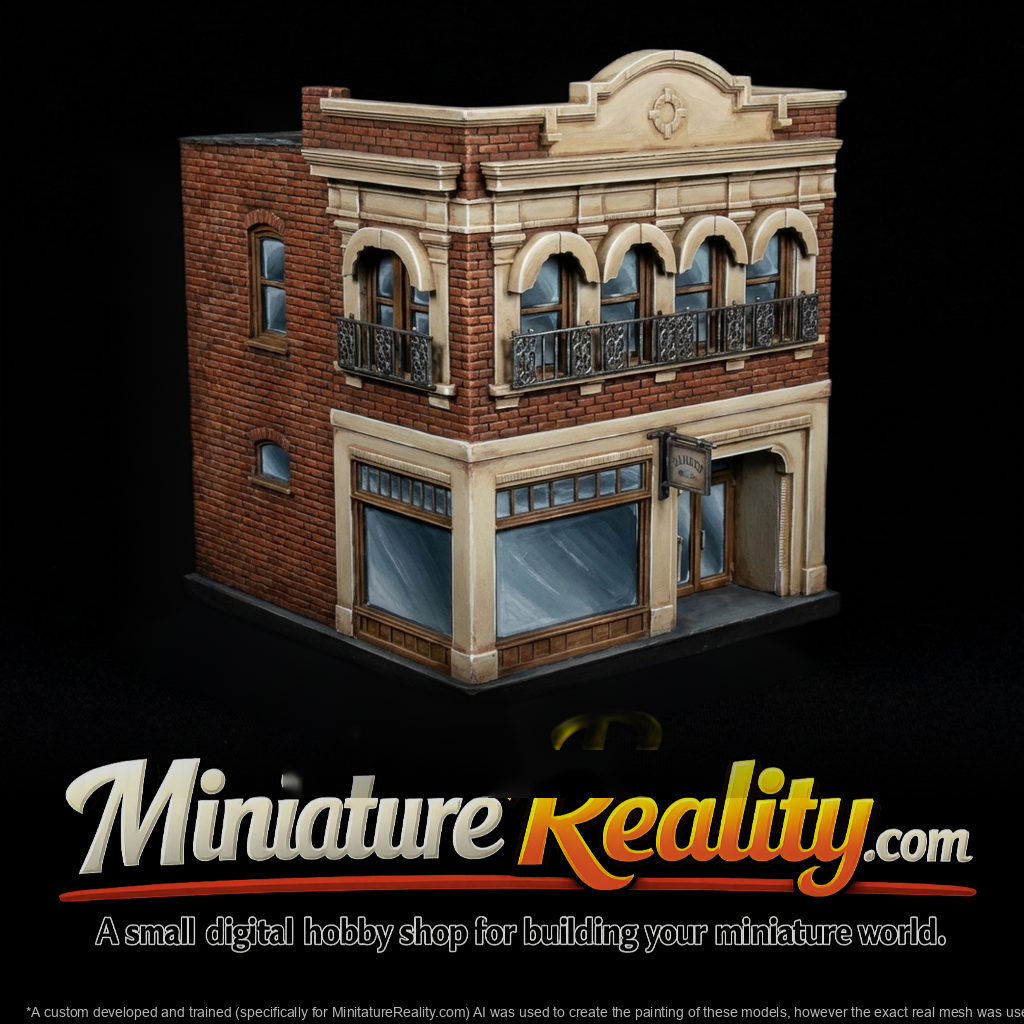 Two-Story Brick Storefront Facade