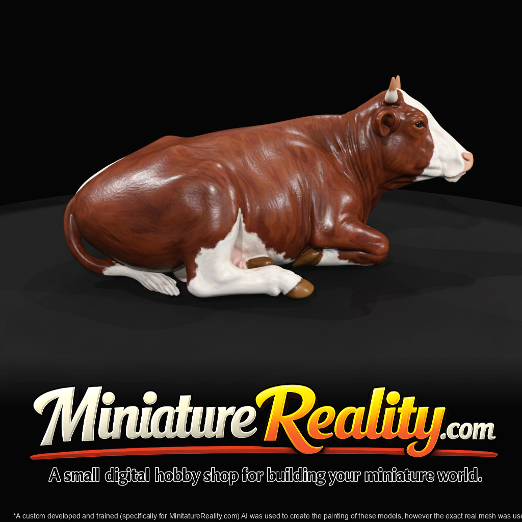 reclining cow model