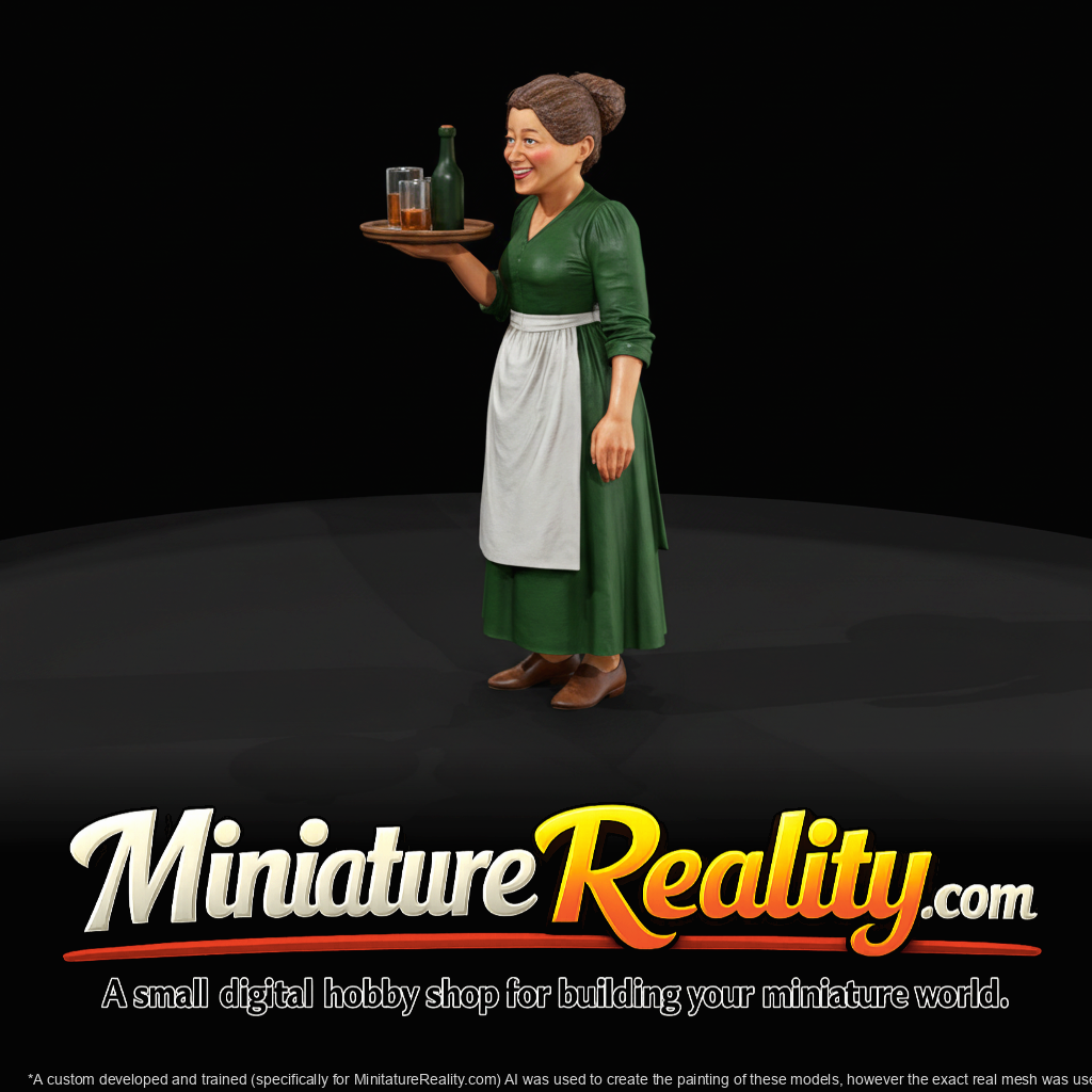 Western Townsperson Figure (1860s) — barmaid
