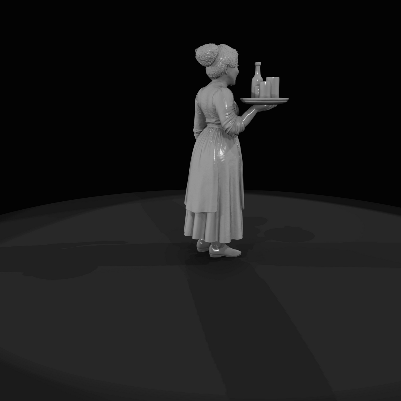 Western Townsperson Figure (1860s) — barmaid