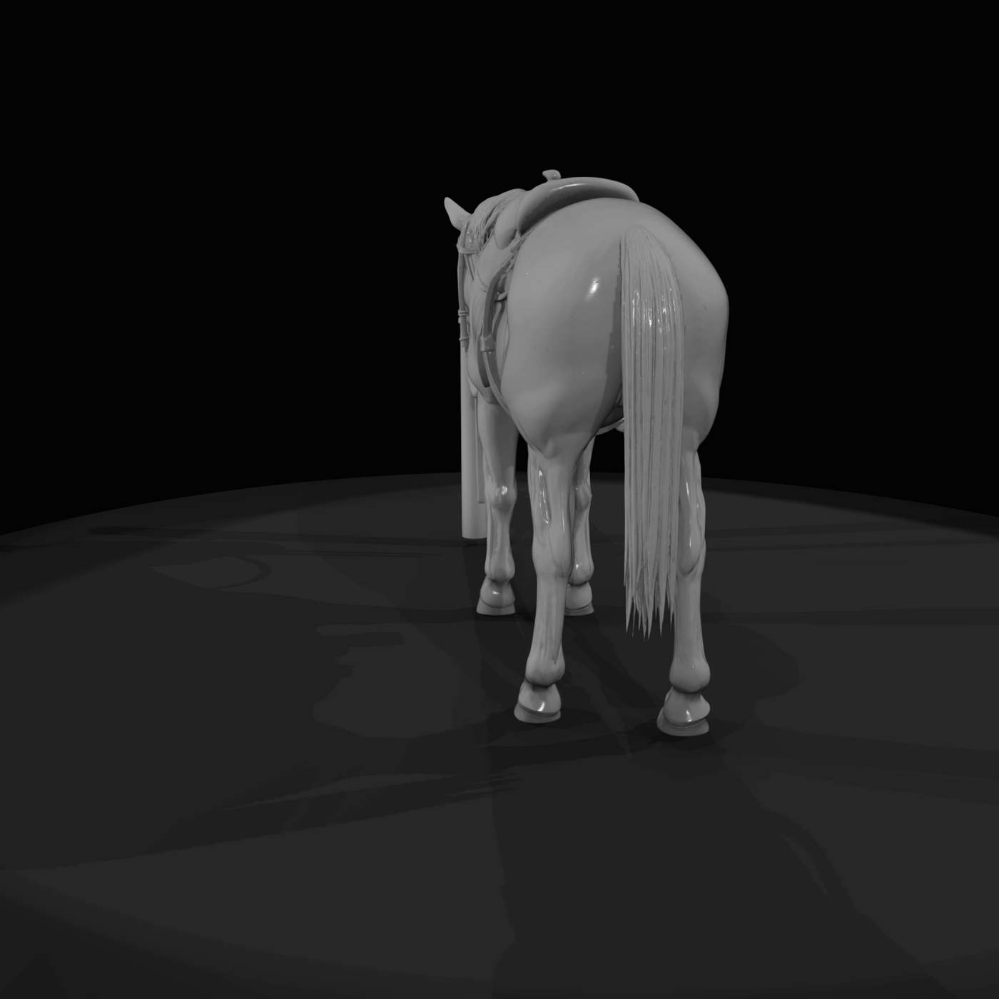 Western Townsperson Figure (1860s) — Horse