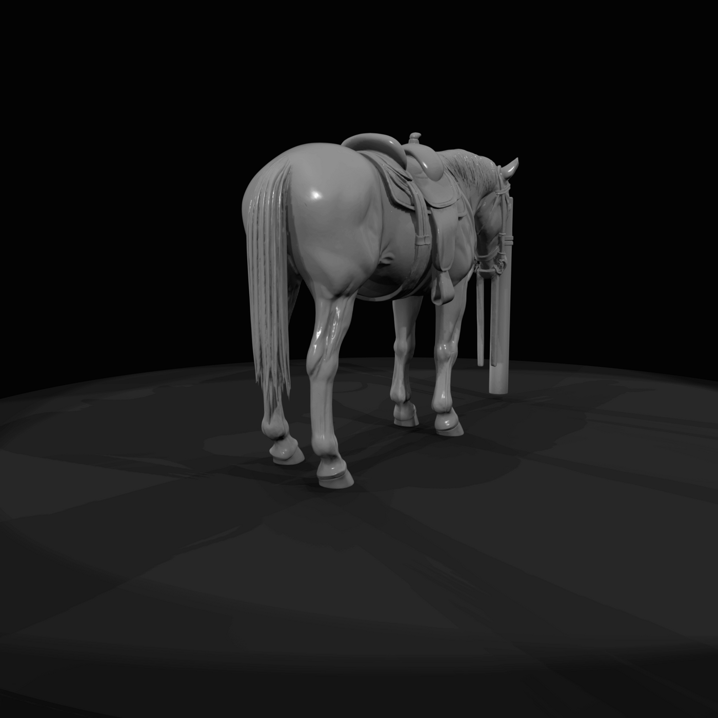 Western Townsperson Figure (1860s) — Horse