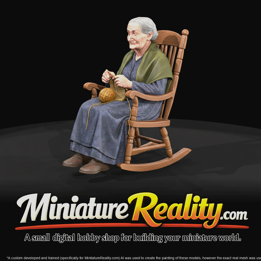 Old Woman in rocking chair (1860s)