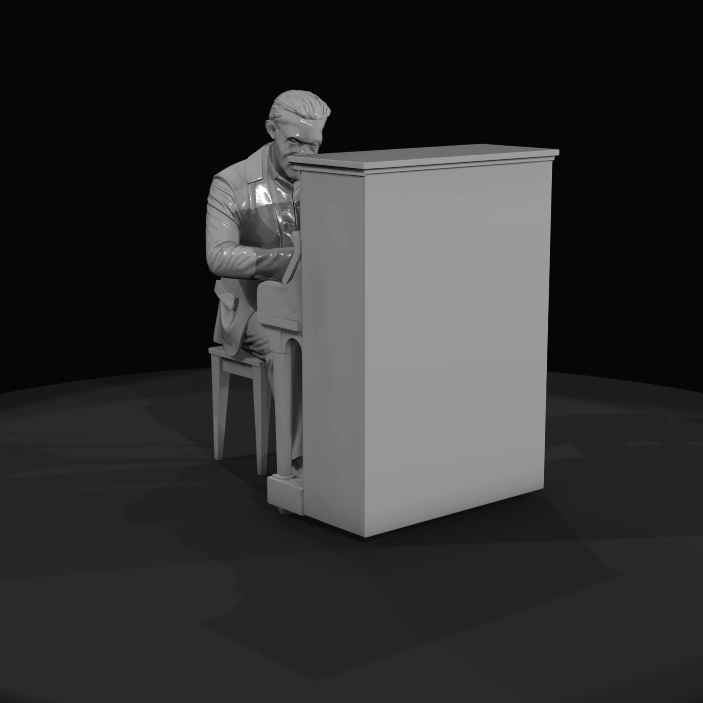 Western Townsperson Figure (1860s) — Piano Player
