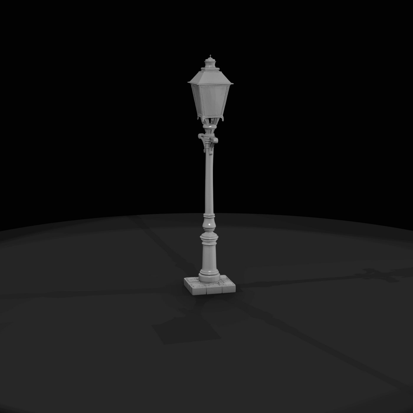 Western Townsperson Figure (1860s) — Street Lamp