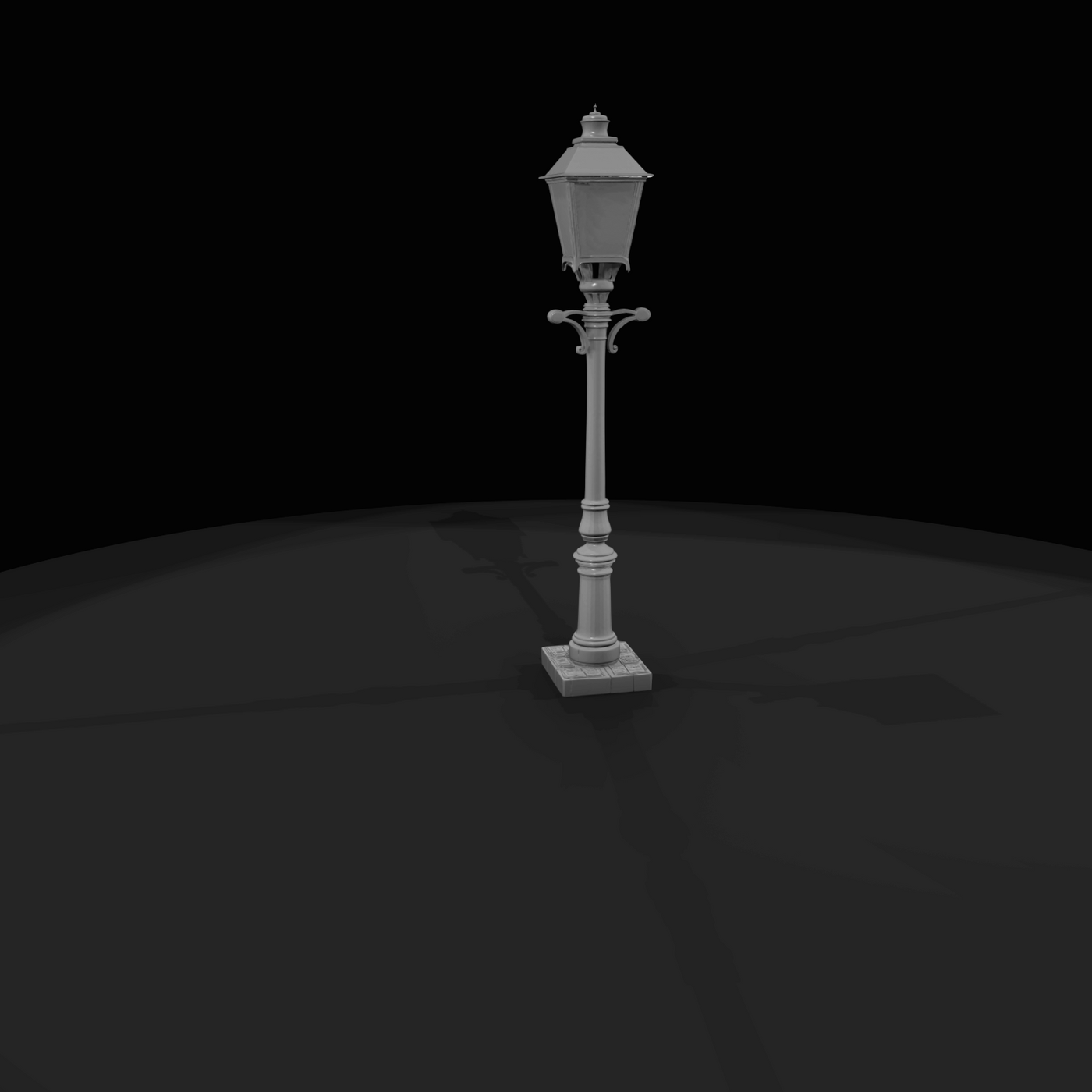 Western Townsperson Figure (1860s) — Street Lamp