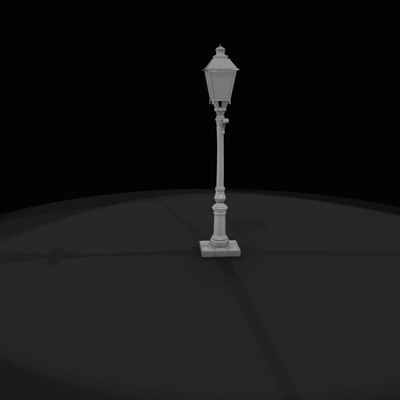 Western Townsperson Figure (1860s) — Street Lamp
