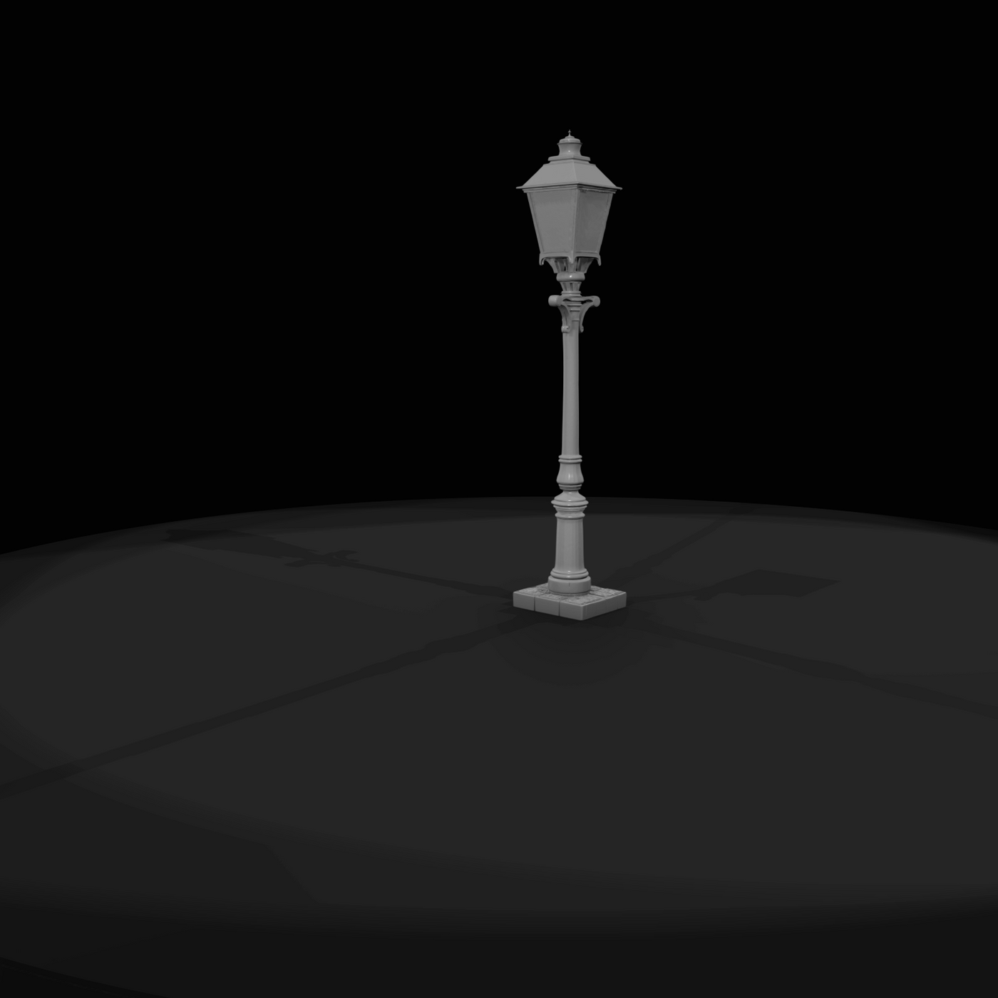 Western Townsperson Figure (1860s) — Street Lamp