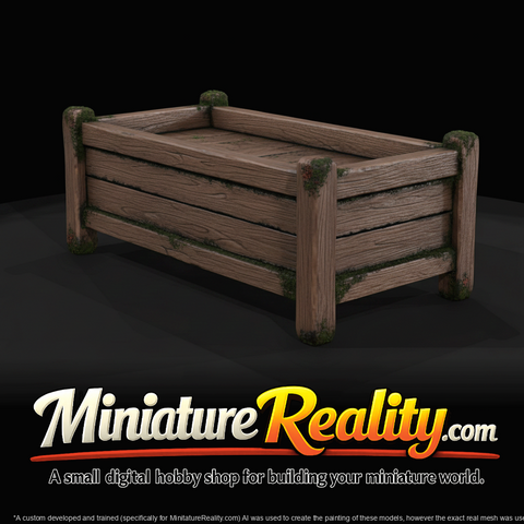 Western Townsperson Figure (1860s) — Water Trough