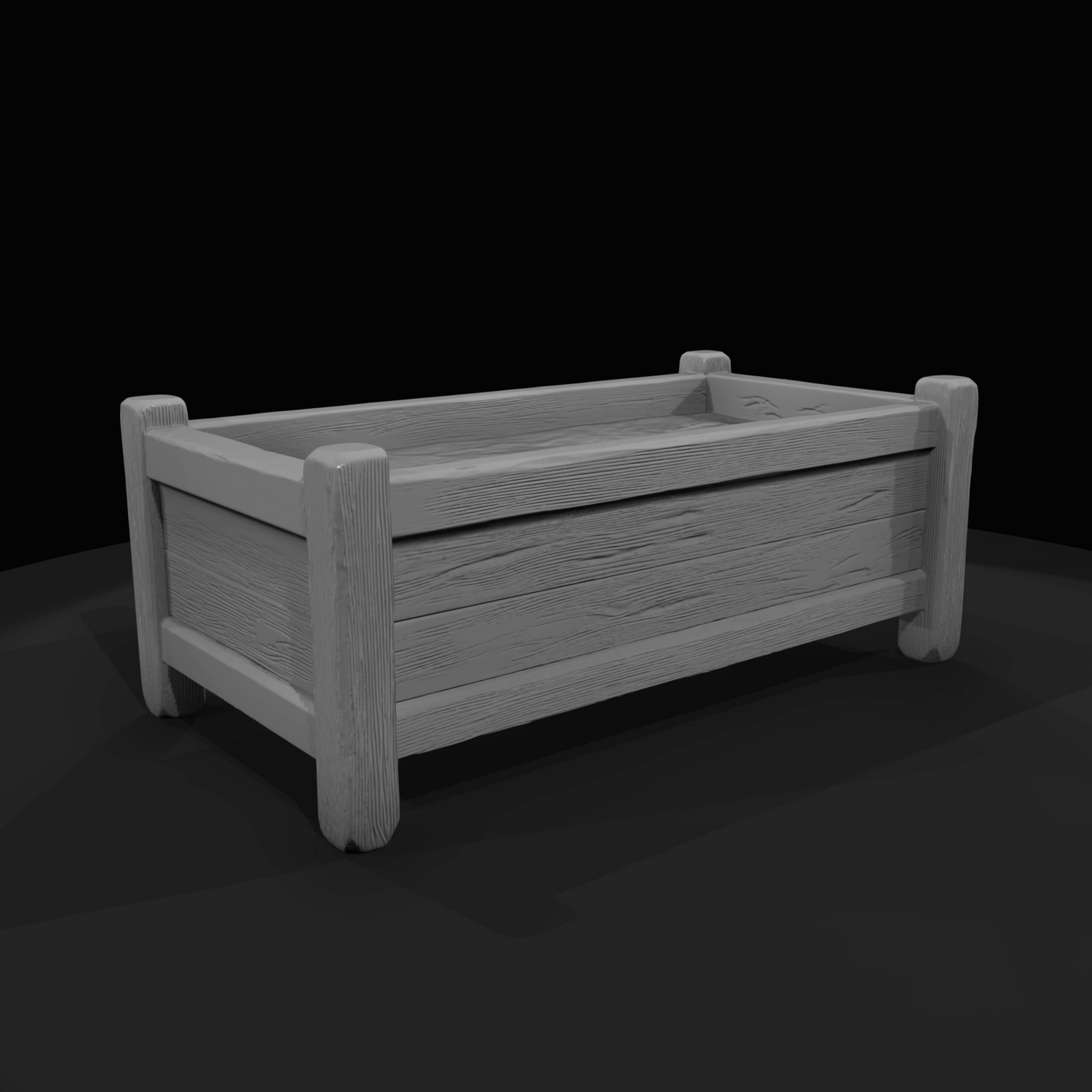 Western Townsperson Figure (1860s) — Water Trough