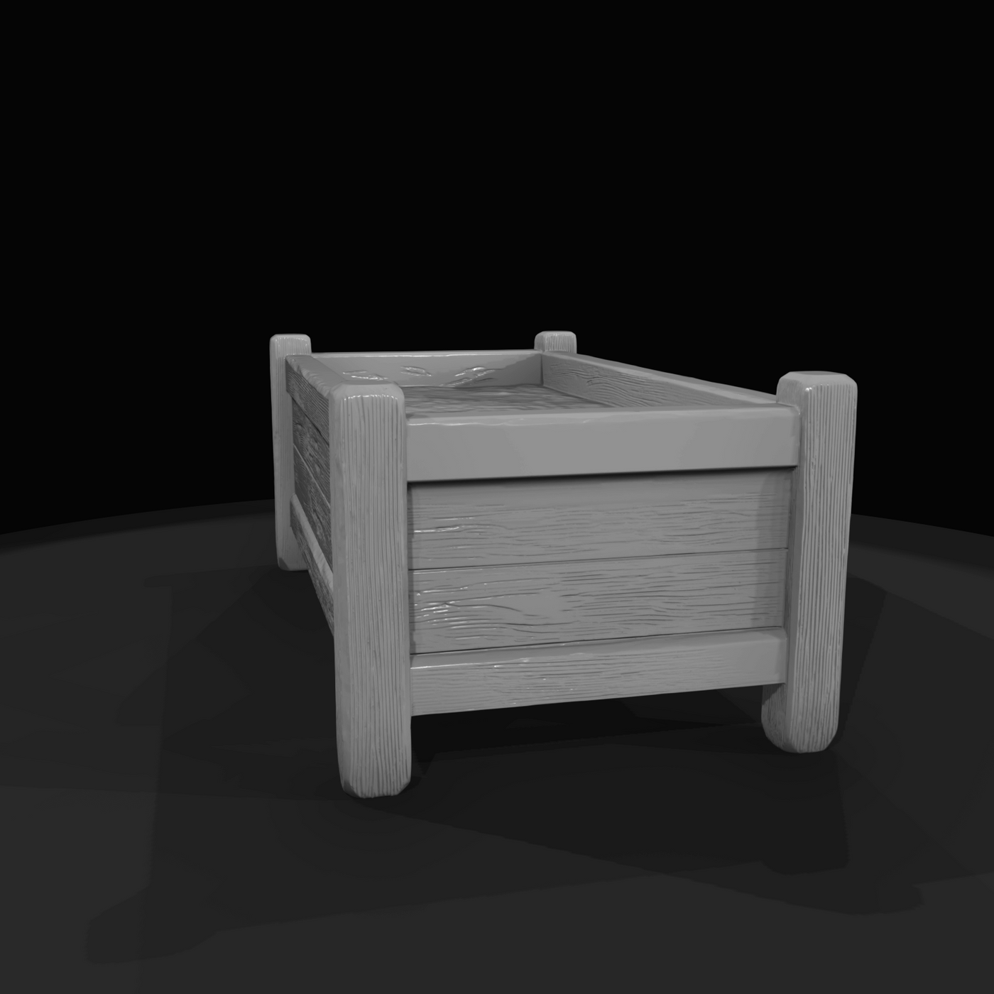 Western Townsperson Figure (1860s) — Water Trough