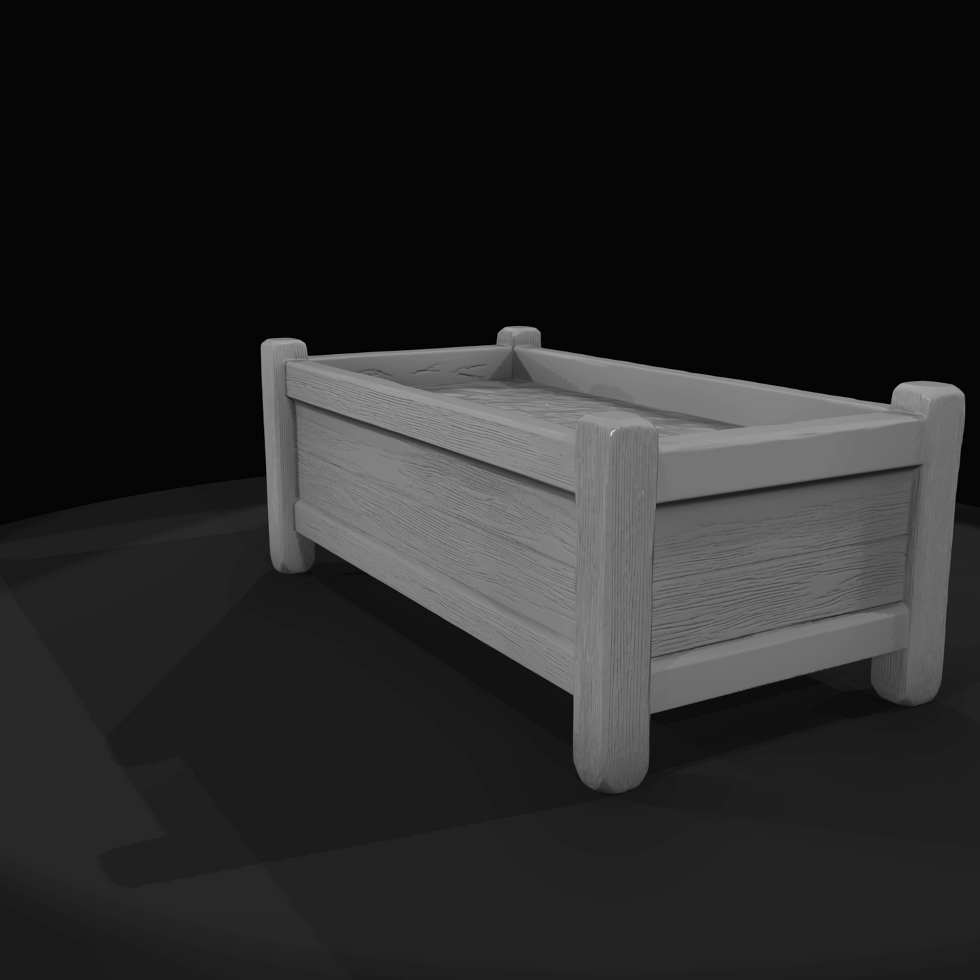 Western Townsperson Figure (1860s) — Water Trough