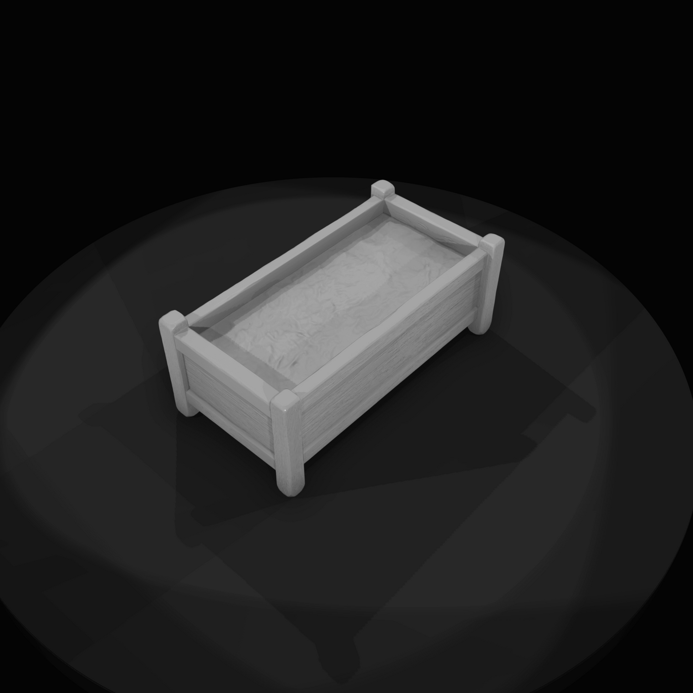 Western Townsperson Figure (1860s) — Water Trough