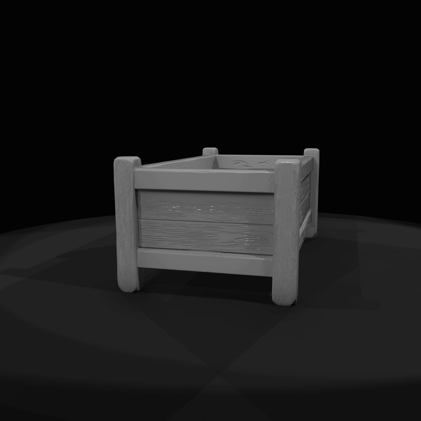 Western Townsperson Figure (1860s) — Water Trough