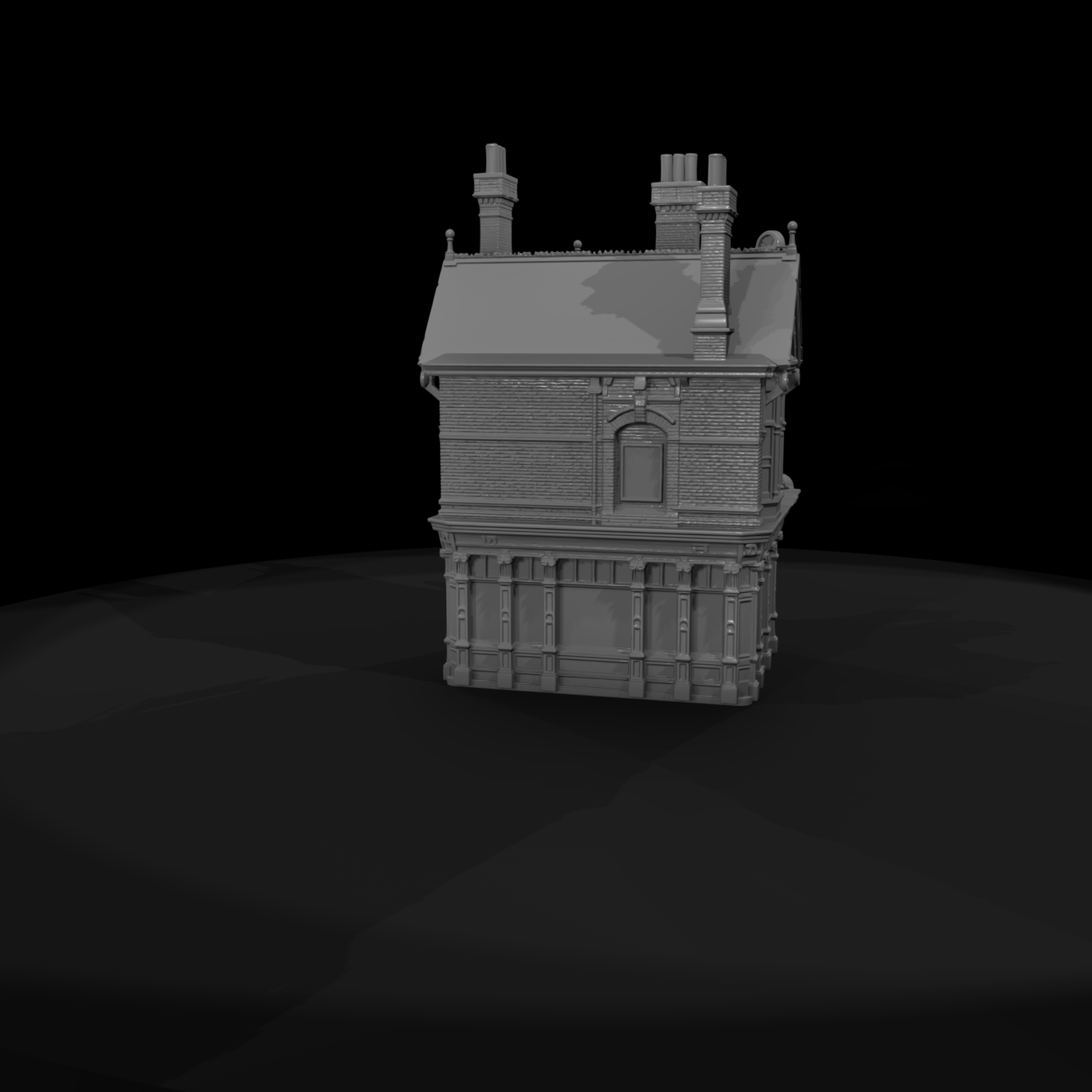 Victorian Corner Pub Facade