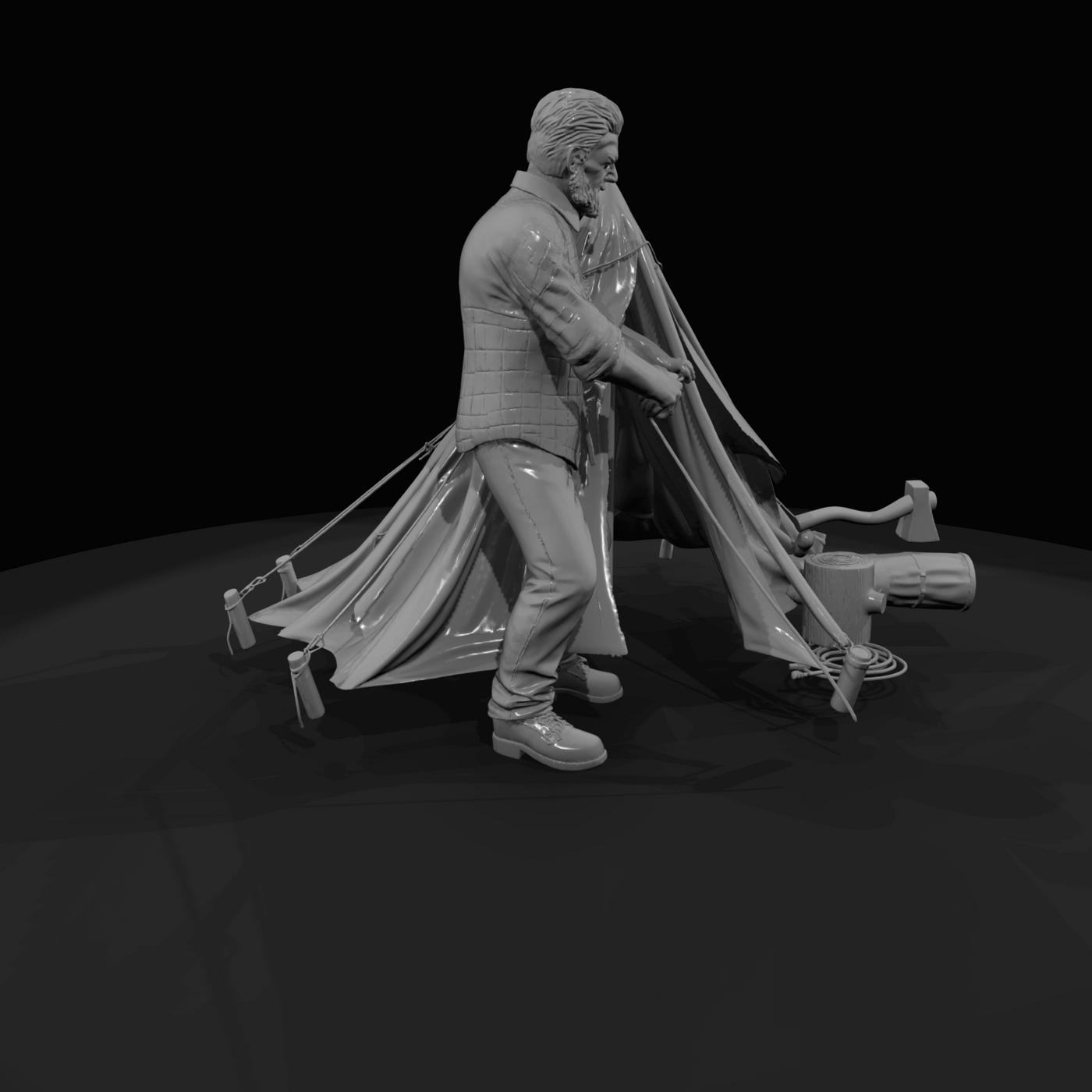 Lumberjack Figure (estimated) — Setting Up