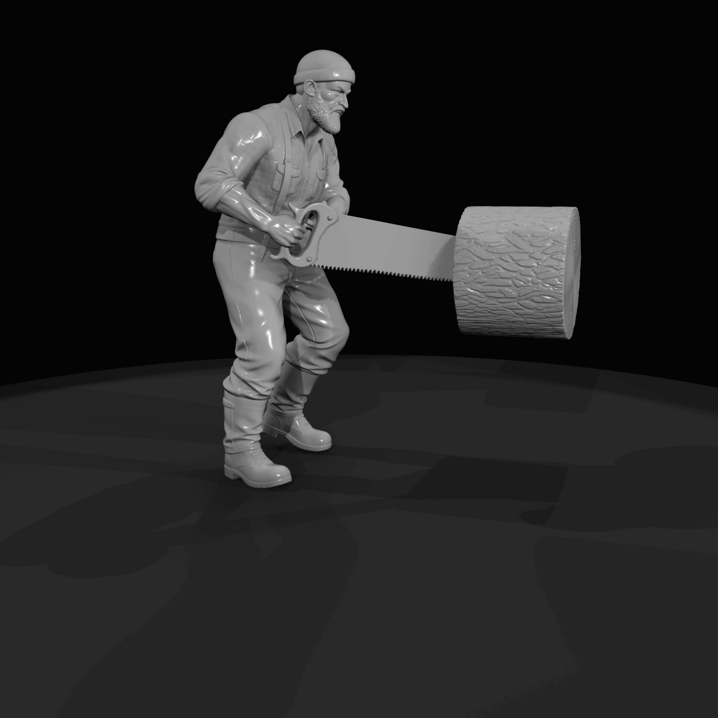 1890s lumberjacks lumberjack with crosscut