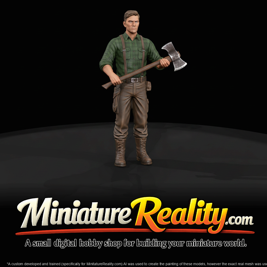 Young Lumberjack Apprentice (human figure)