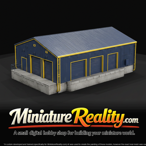 Industrial Storage Warehouse With Loading Dock And Roller Doors (2000s-2020s)