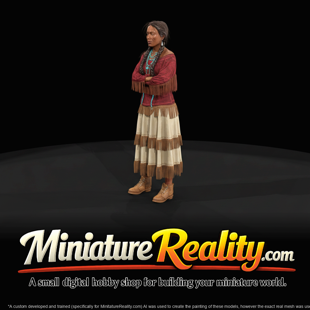 Western Native woman in dress