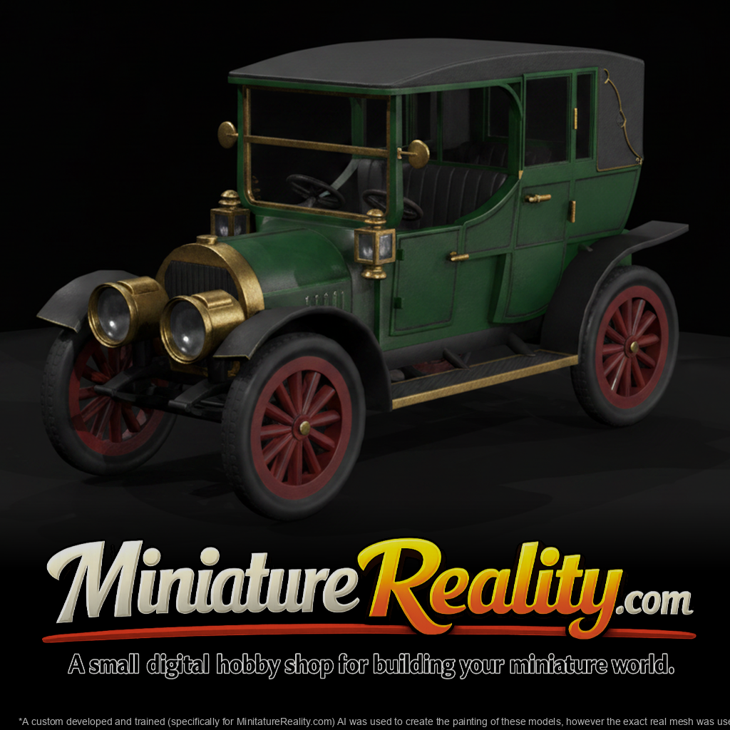 1910 Landaulette miniature, three-quarter view