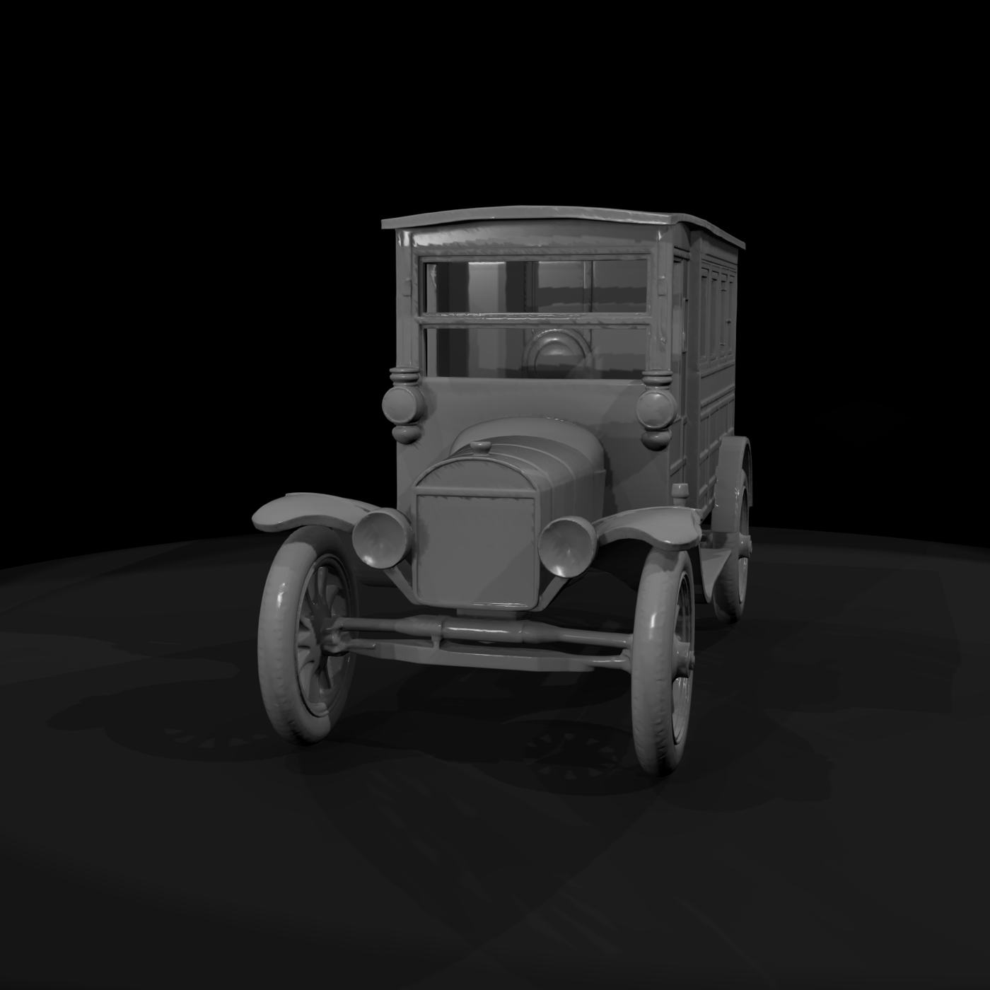 1919 ford model t police wagon