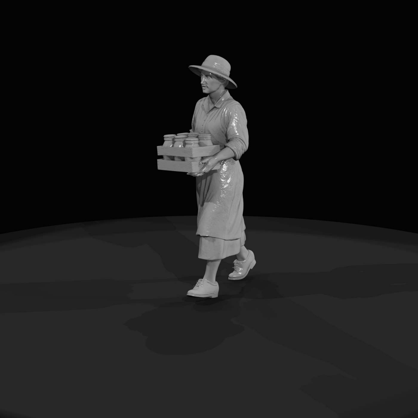 1920S FARMERS Root-cellar woman