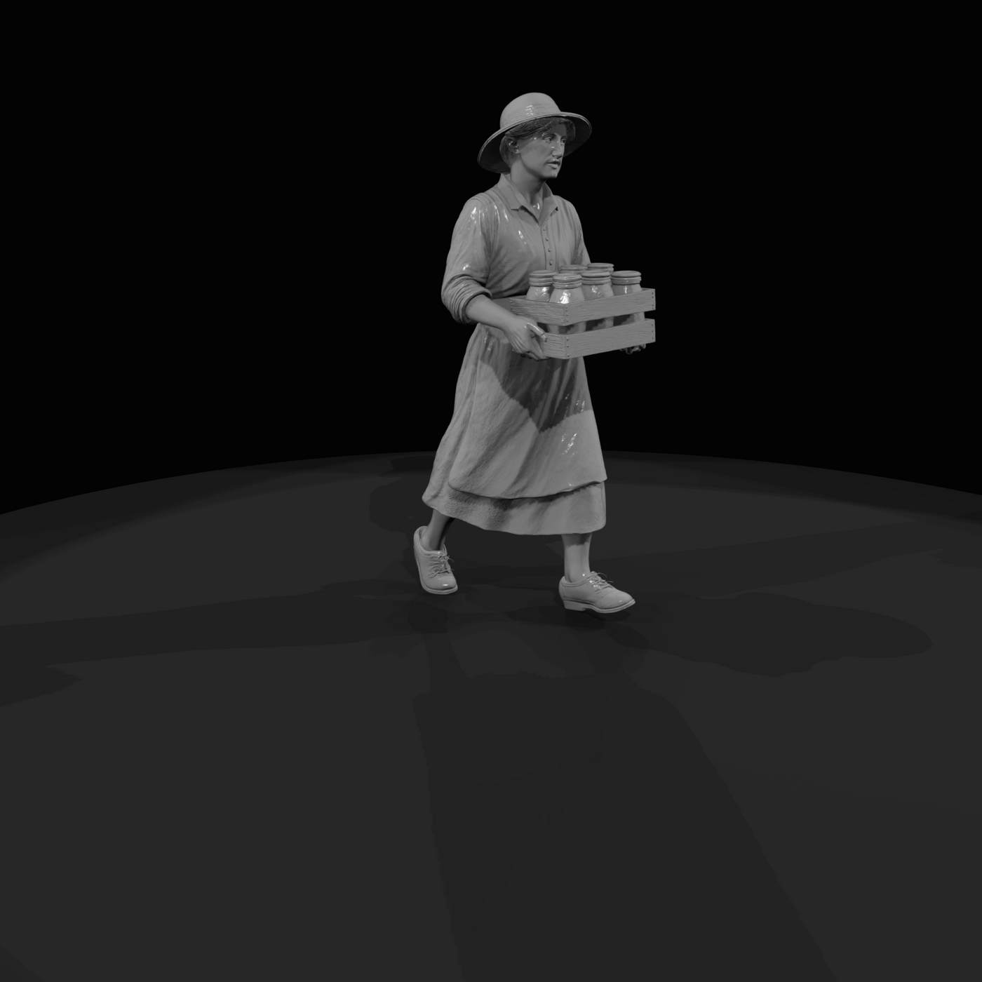 1920S FARMERS Root-cellar woman