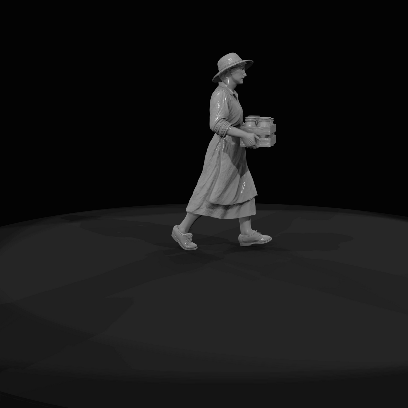 1920S FARMERS Root-cellar woman