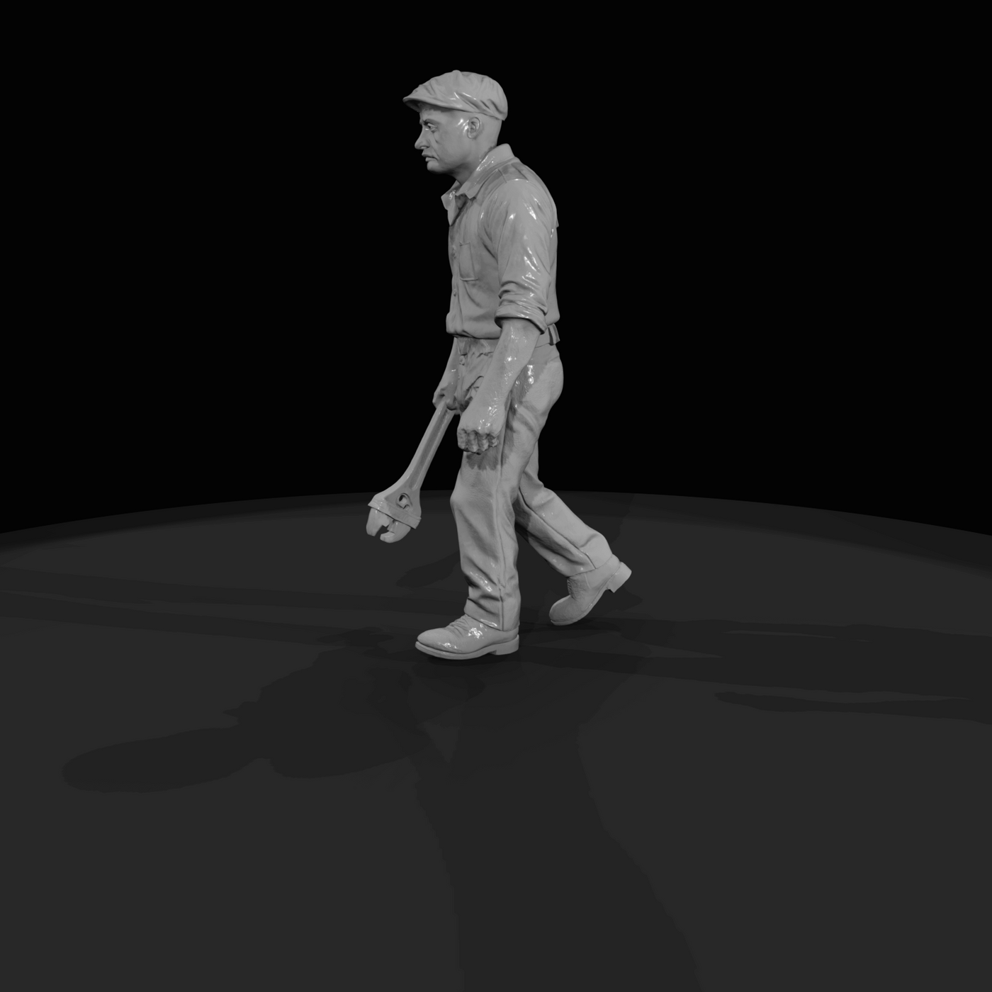 Train Passenger Figure (1920) — Coal worker