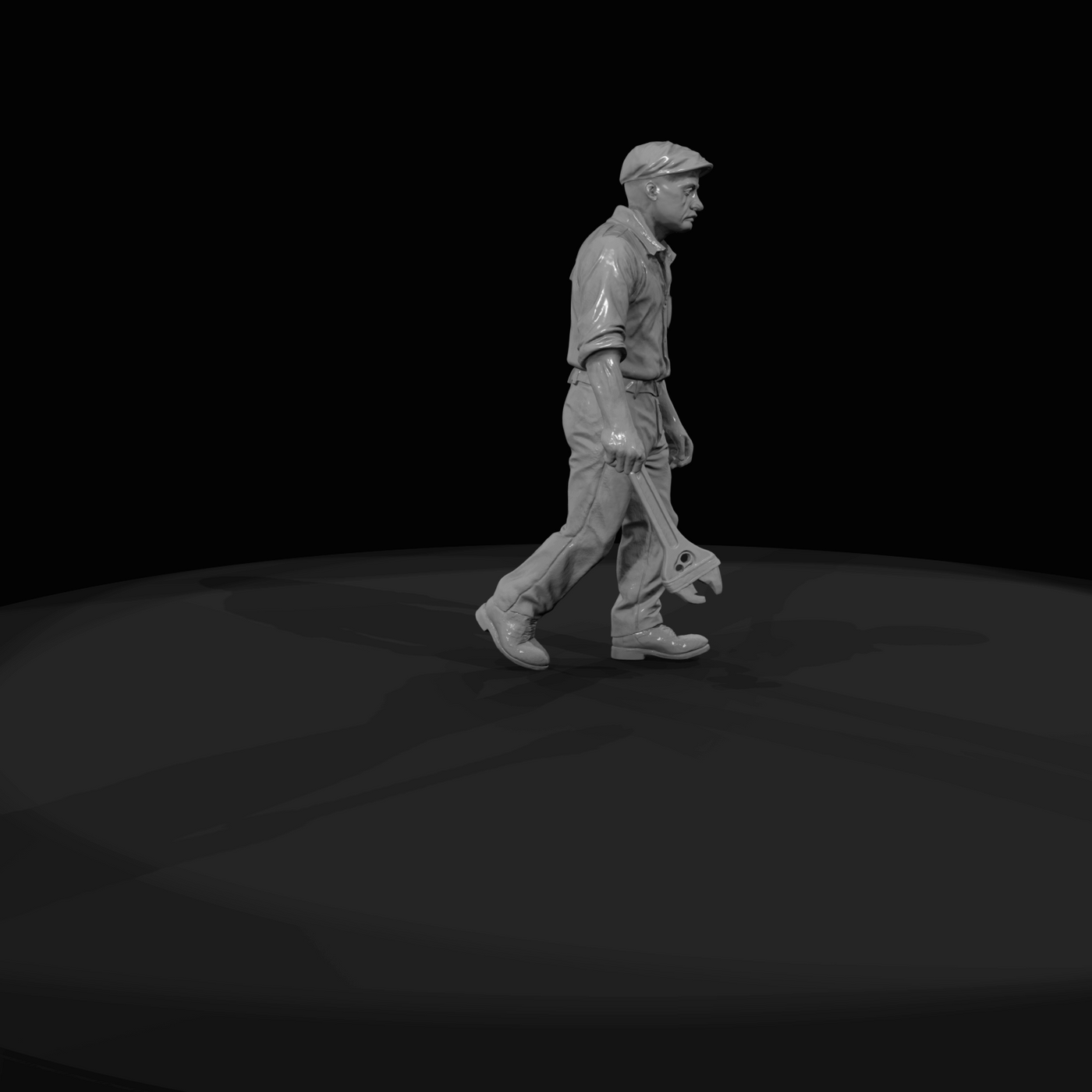 Train Passenger Figure (1920) — Coal worker