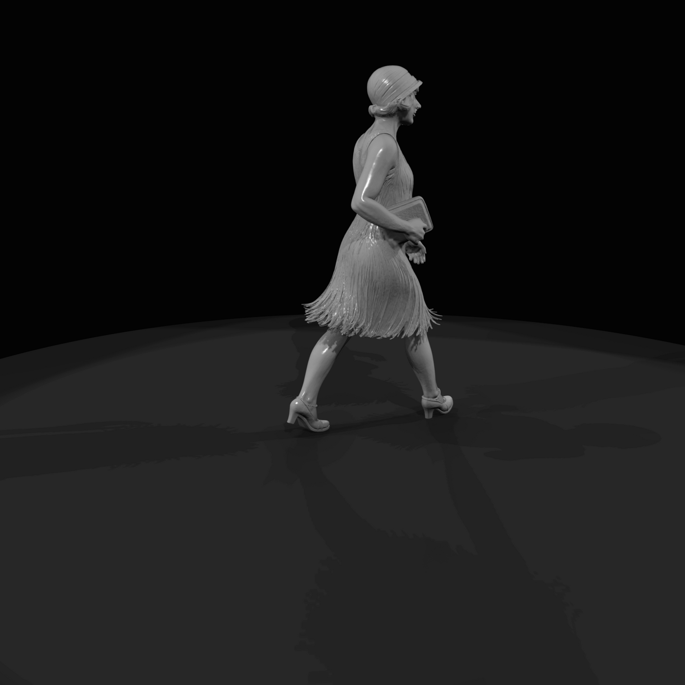 Train Passenger Figure (1920) — Flapper