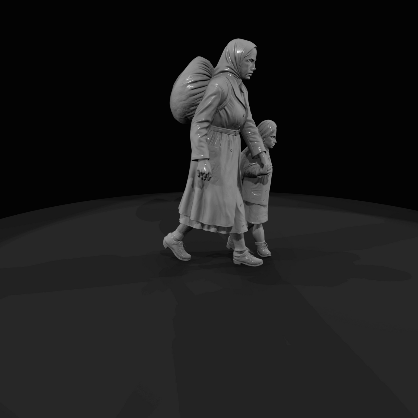 Train Passenger Figure (1920) — Immigrant mother